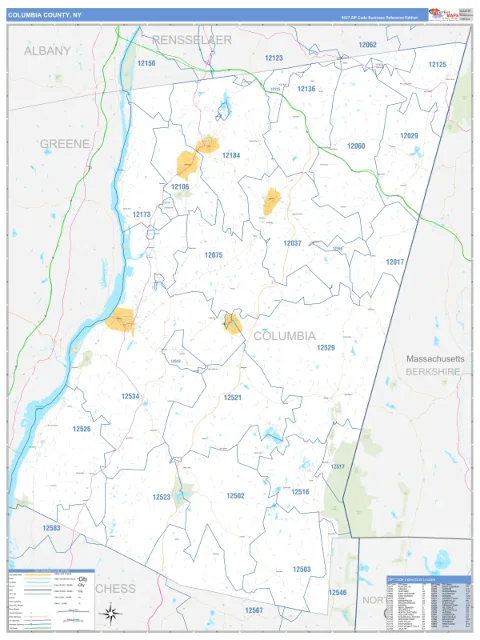 Columbia County, NY map