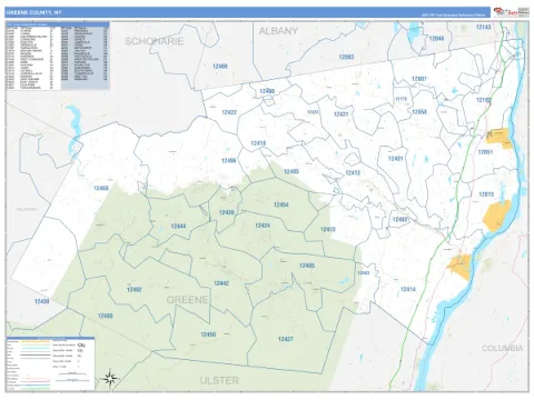 Greene County, NY map