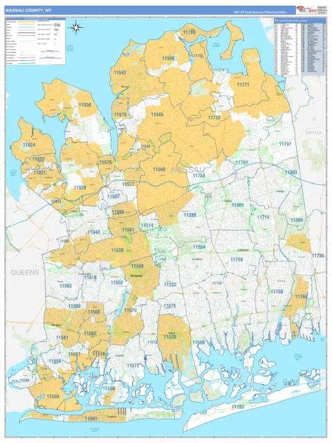 Nassau County, NY map