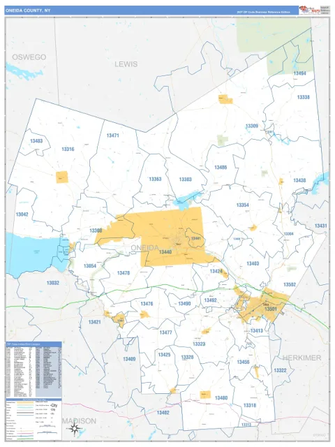 Oneida County, NY map