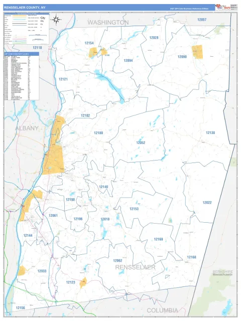 Rensselaer County, NY map