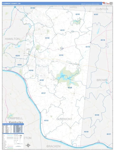 Clermont County, OH map