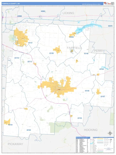 Fairfield County, OH map