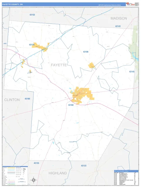 Fayette County, OH map
