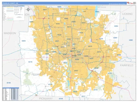 Franklin County, OH map