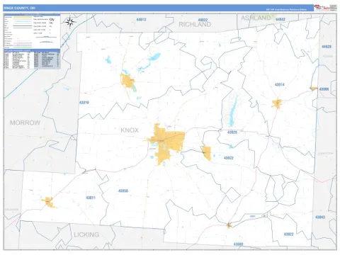 Knox County, OH map