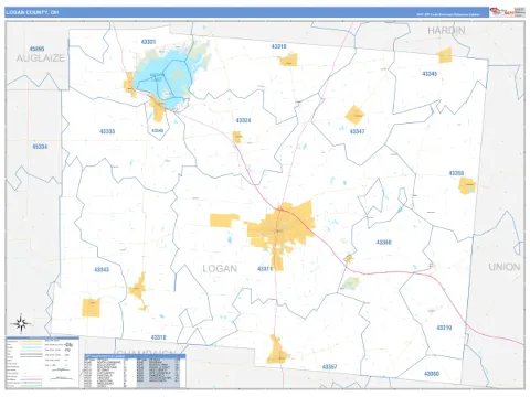 Logan County, OH map