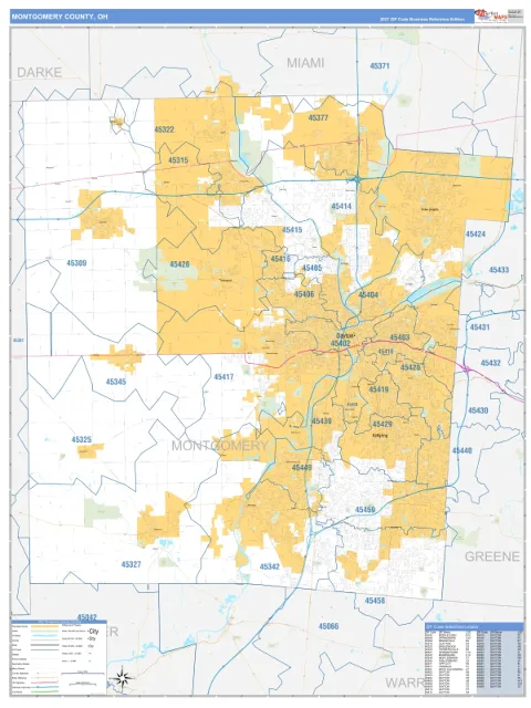 Montgomery County, OH map