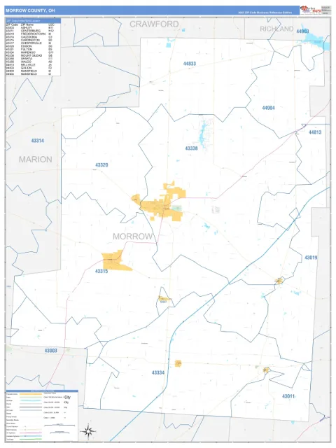 Morrow County, OH map