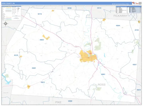 Ross County, OH map
