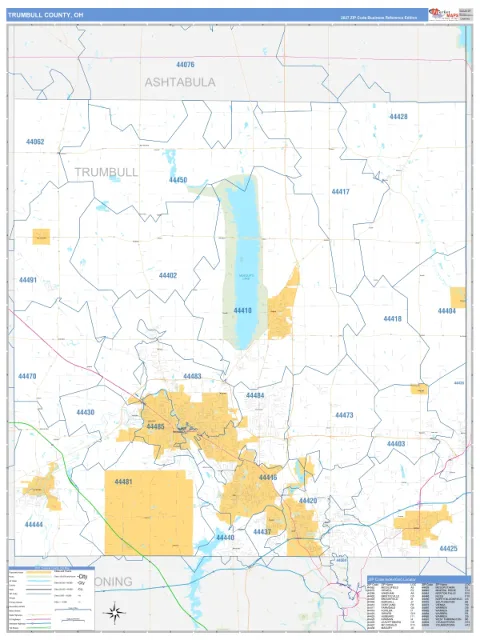 Trumbull County, OH map