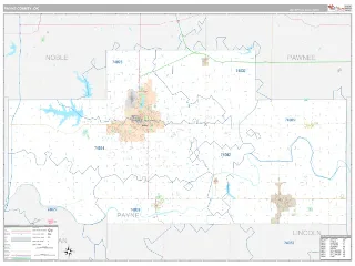Payne County, OK Classic style ZIP Code wall map