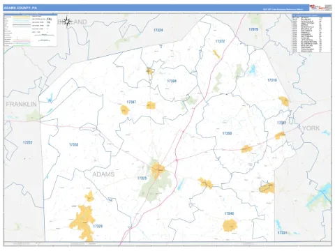Adams County, PA map