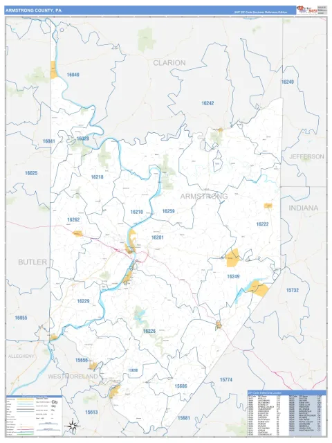 Armstrong County, PA map