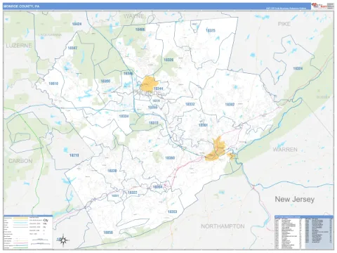 Monroe County, PA map