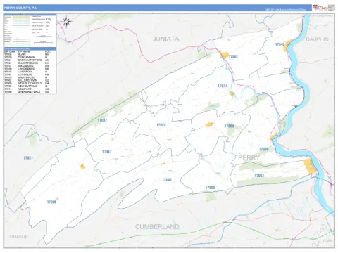 Perry County, PA map