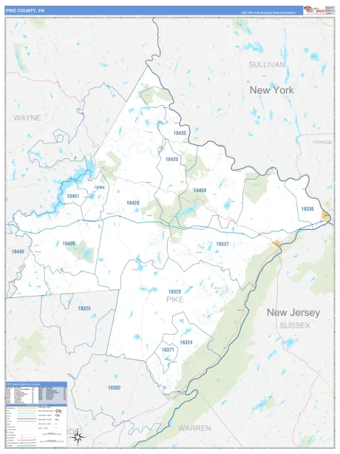 Pike County, PA map