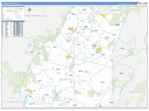 Somerset County, PA map