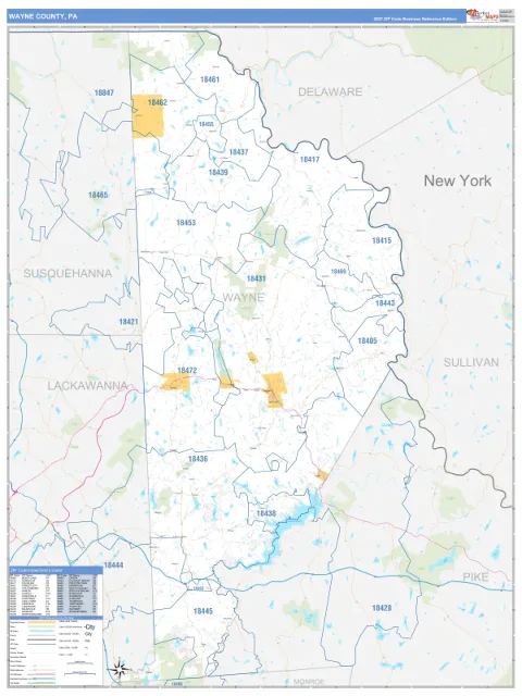 Wayne County, PA map