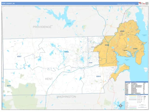 Kent County, RI map