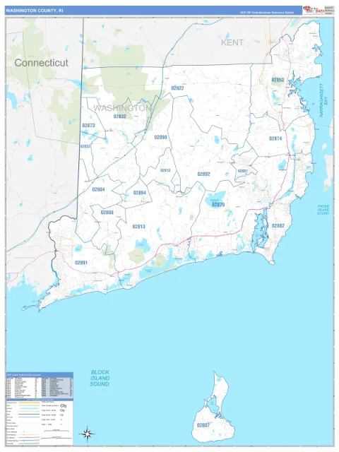 Washington County, RI map