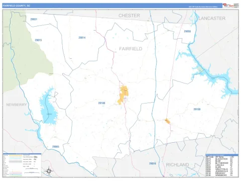 Fairfield County, SC map