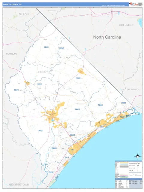 Horry County, SC map
