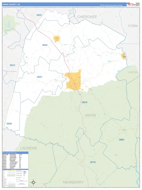 Union County, SC map