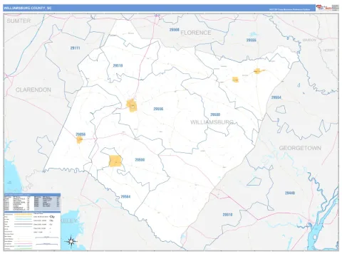 Williamsburg County, SC map