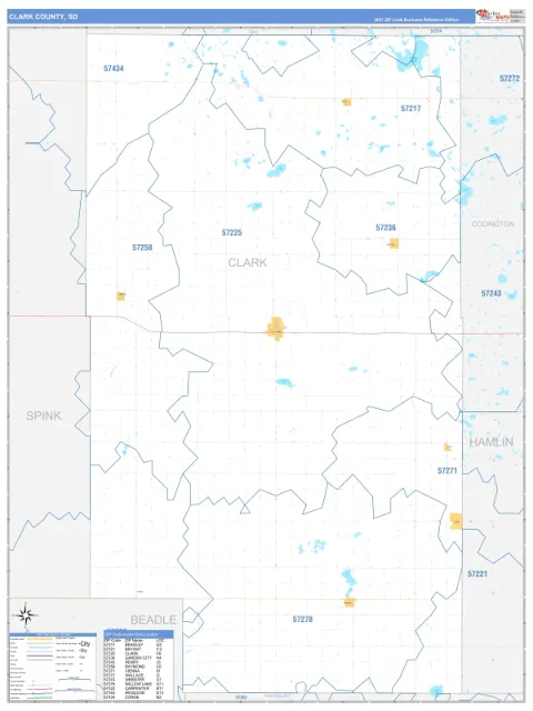 Clark County, SD map