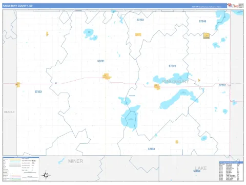 Kingsbury County, SD map