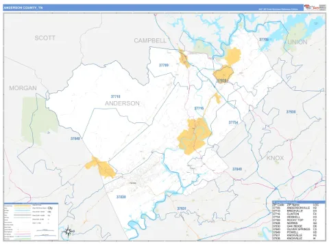 Anderson County, TN map
