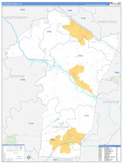 Cheatham County, TN map