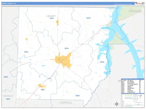 Henry County, TN map