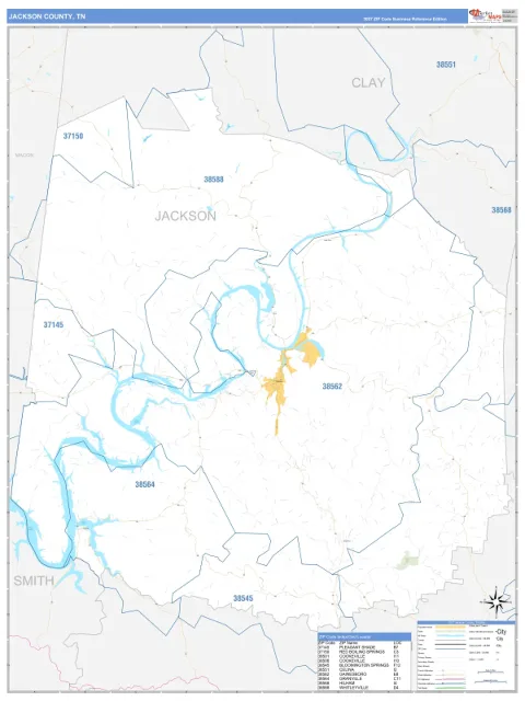 Jackson County, TN map
