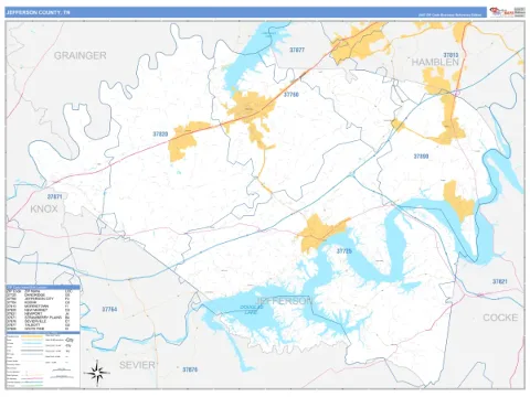 Jefferson County, TN map