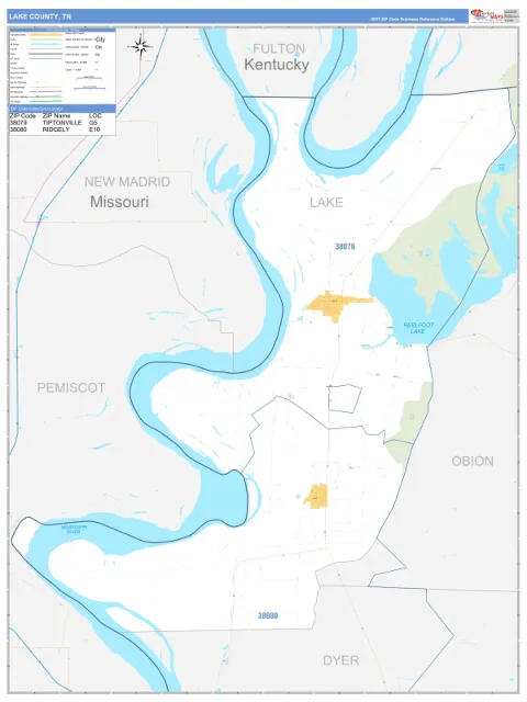 Lake County, TN map