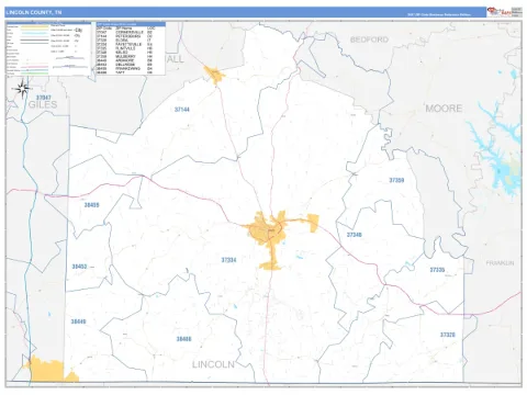 Lincoln County, TN map