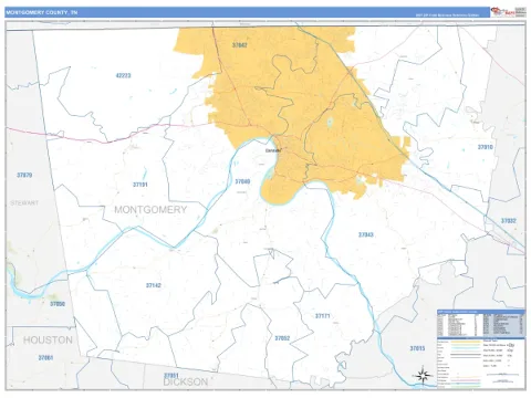 Montgomery County, TN map