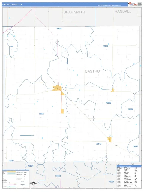 Castro County, TX map
