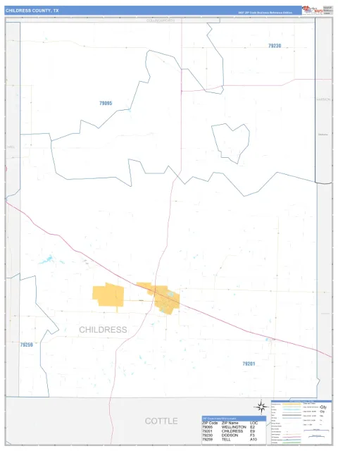 Childress County, TX map