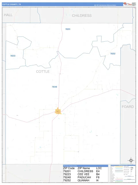 Cottle County, TX map