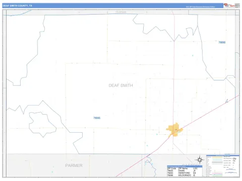 Deaf Smith County, TX map