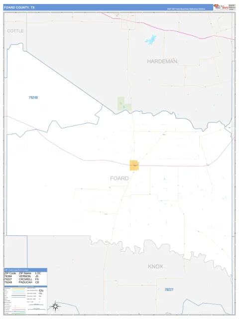 Foard County, TX map