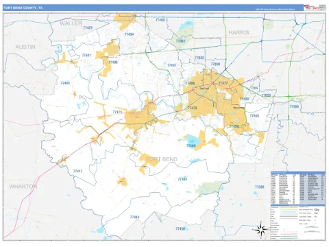 Fort Bend County, TX map