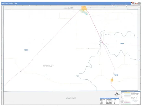 Hartley County, TX map