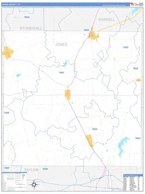 Jones County, TX map
