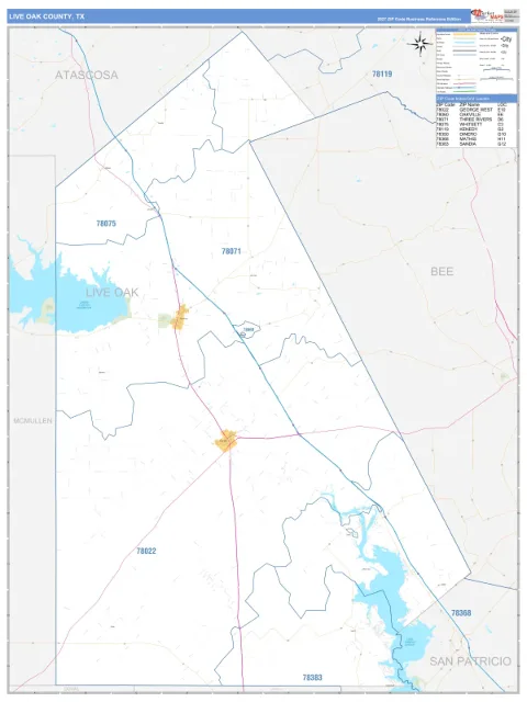 Live Oak County, TX map