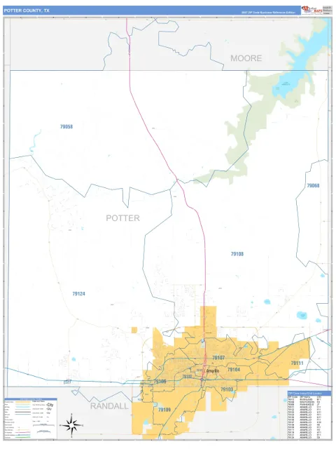 Potter County, TX map