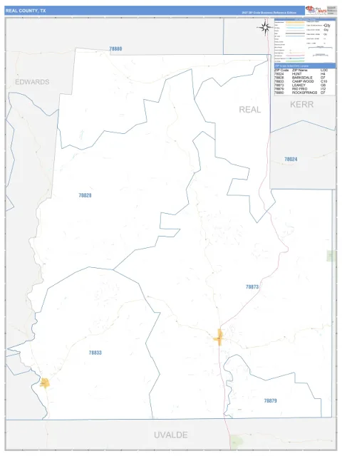 Real County, TX map
